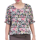 Kudos Floral Chiffon Blouse Baby Blue B-003-BB Large