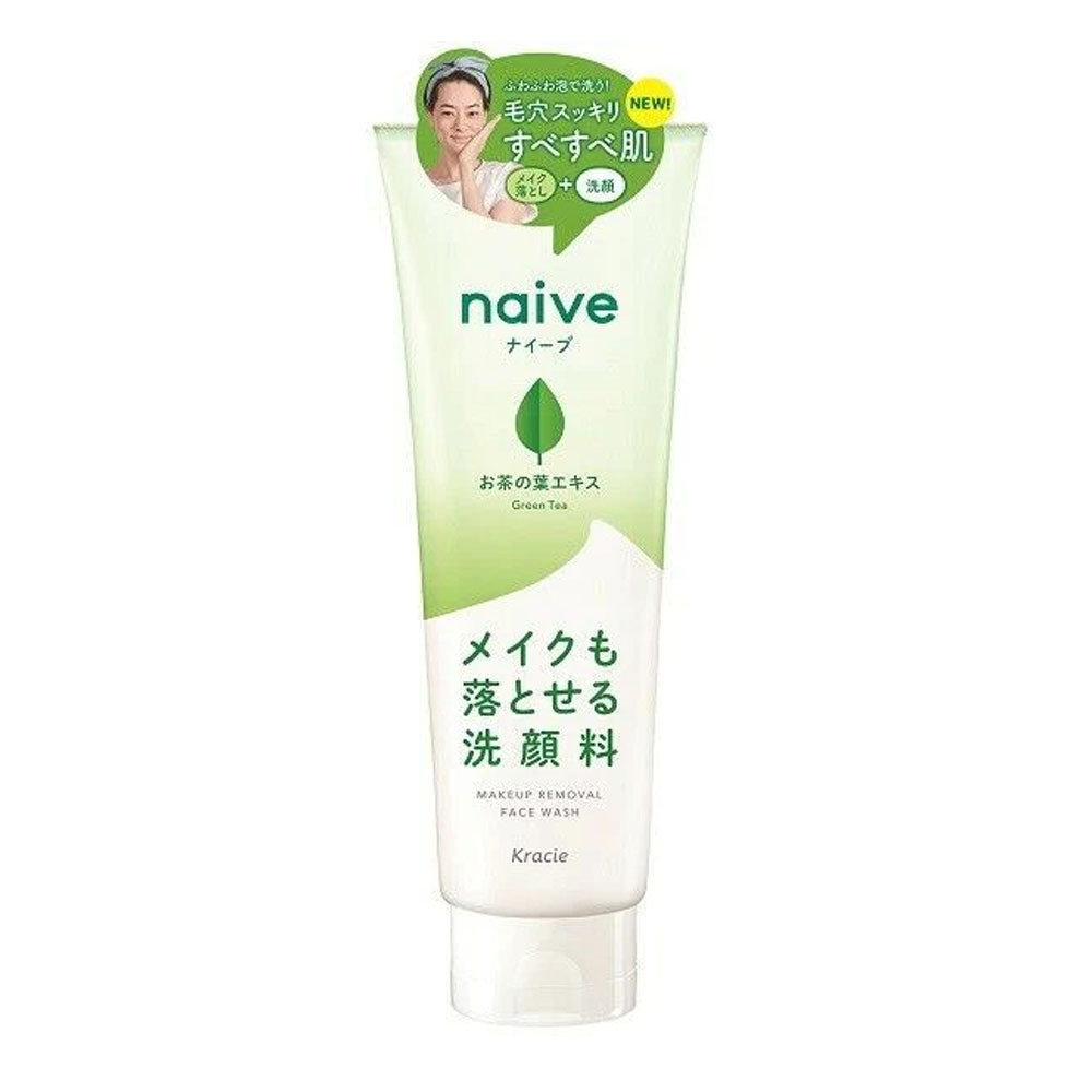 Kracie Naive Makeup Removal Facial Cleanser 200G No.60792 (Green Tea)