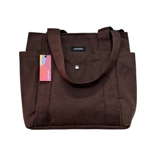 Konoko Canvas Tote Bag Medium (Brown)