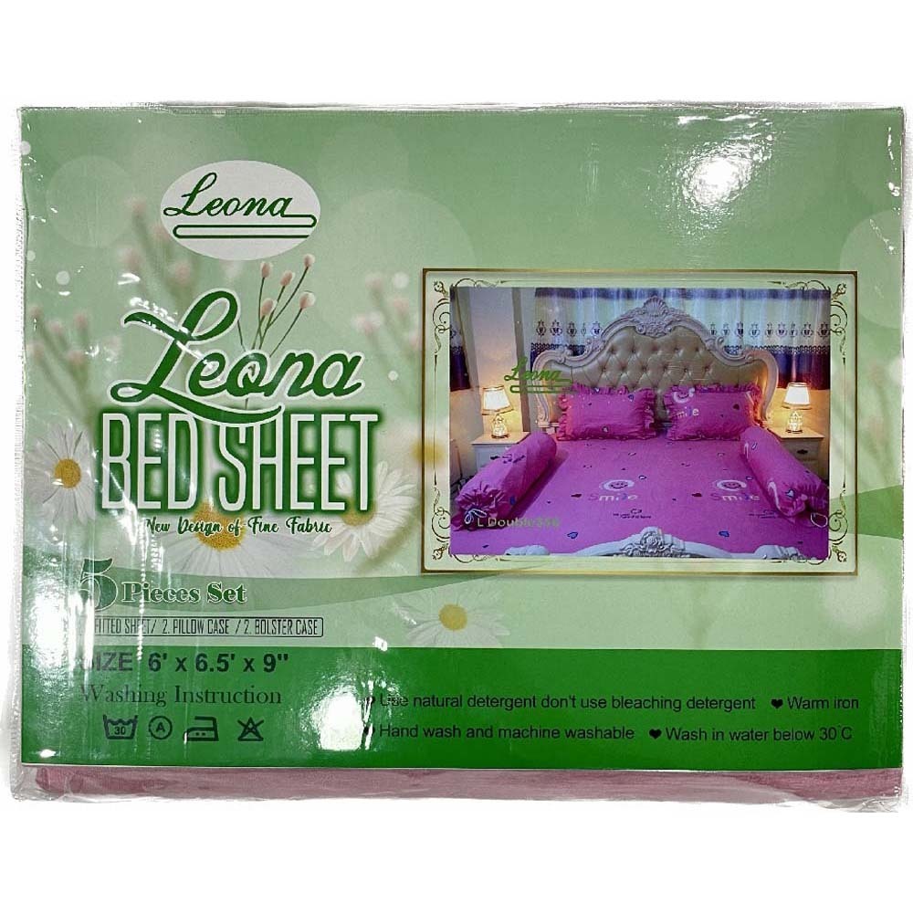 Leona Bed Sheet Double (6' x 6.5' x 9) L Double 356