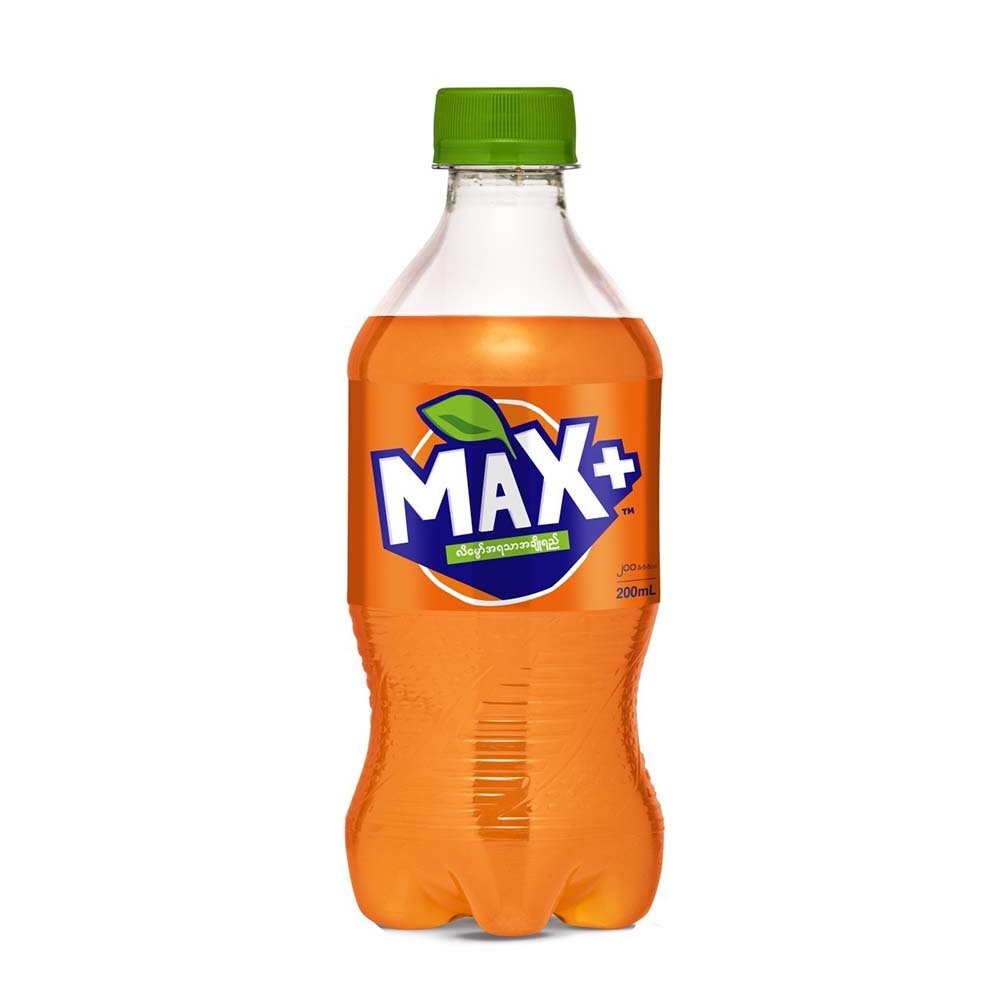 Max Plus Orange Carbonated Soft Drink 200ML