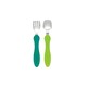 Edison Mama Fork & Spoon Set (Kiwi & Sky) 1.5 Years And Above