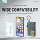 Konfulon J-28 (10000mAh Fast Charging 22.5W Built-in Cable Power Bank) + Lightning Cable White