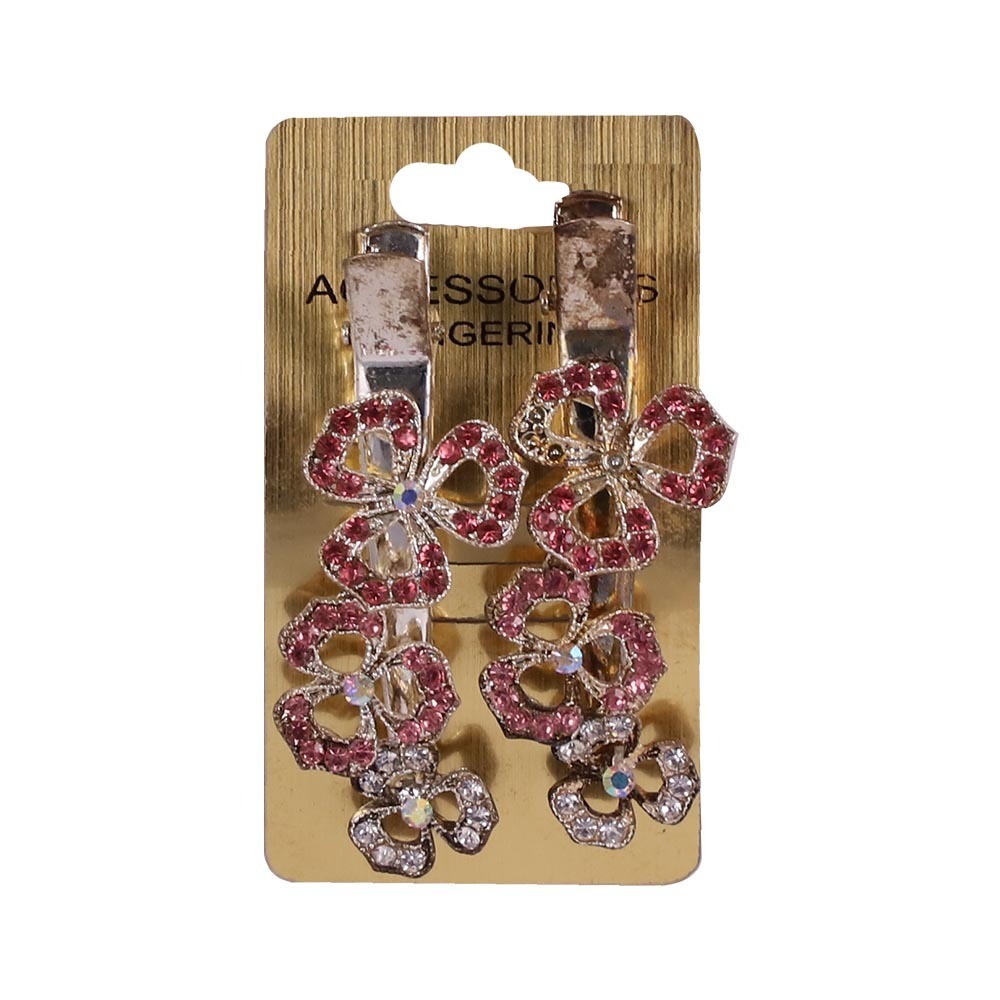 MM Steel Crystal Bobby Pin 2PCS