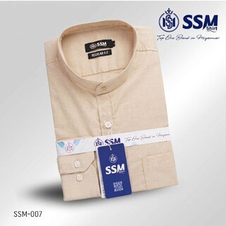 Mandarin Collar Shirt Long Sleeve XL (Apricot Orange) SSM-O-P-S-066