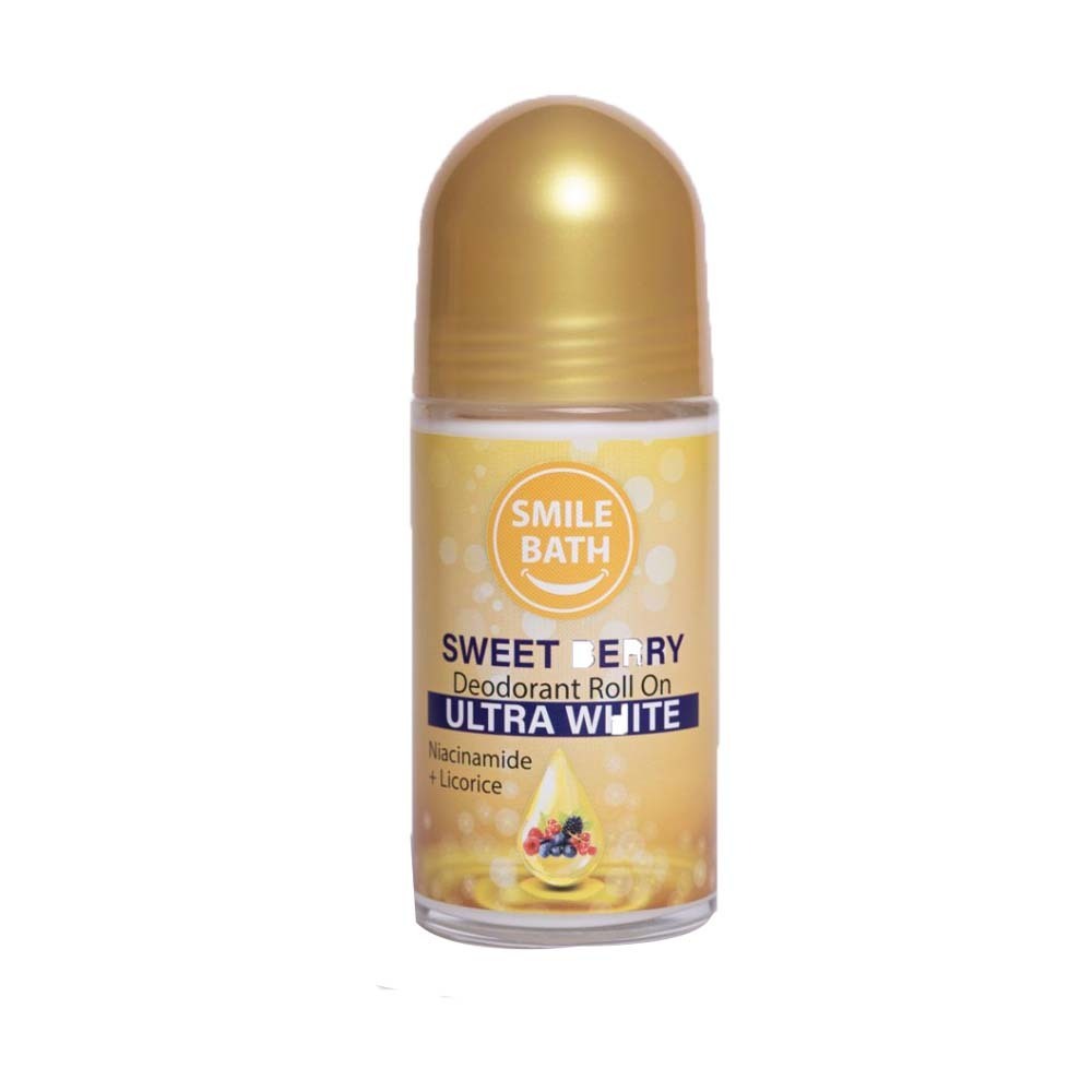 Smile Bath Deodorant Roll-On (Sweet Berry Ultra White) 50ML