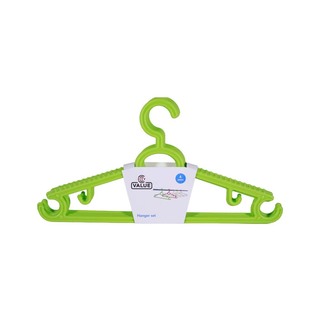 City Value Cloth Hanger 4PCS Yellow
