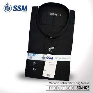 Madarin Collar Shirt Long Sleeve SSM-O-M-L-060 (Orchid Blue) Large