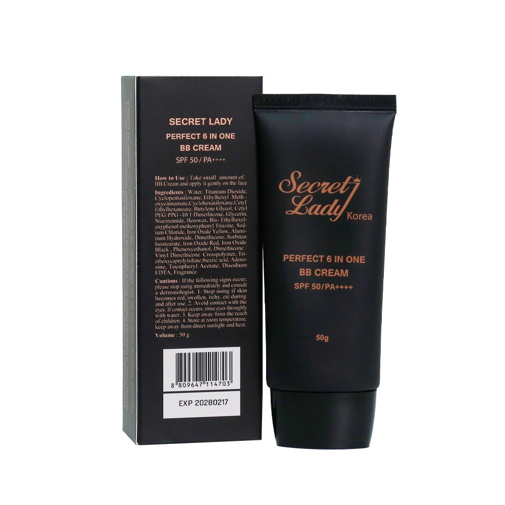Secret Lady 6 in 1 BB Cream SPF 50 PA++++ 50G