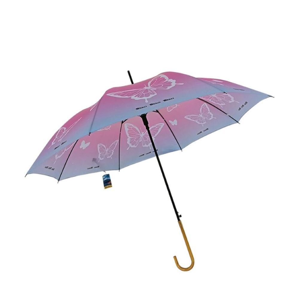 Nikko Umbrella Long Stick 23in Shwe Yoe Golden Butterfly