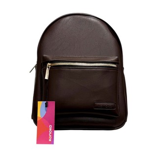 Konoko Leather Mini Backpack Medium (Black)