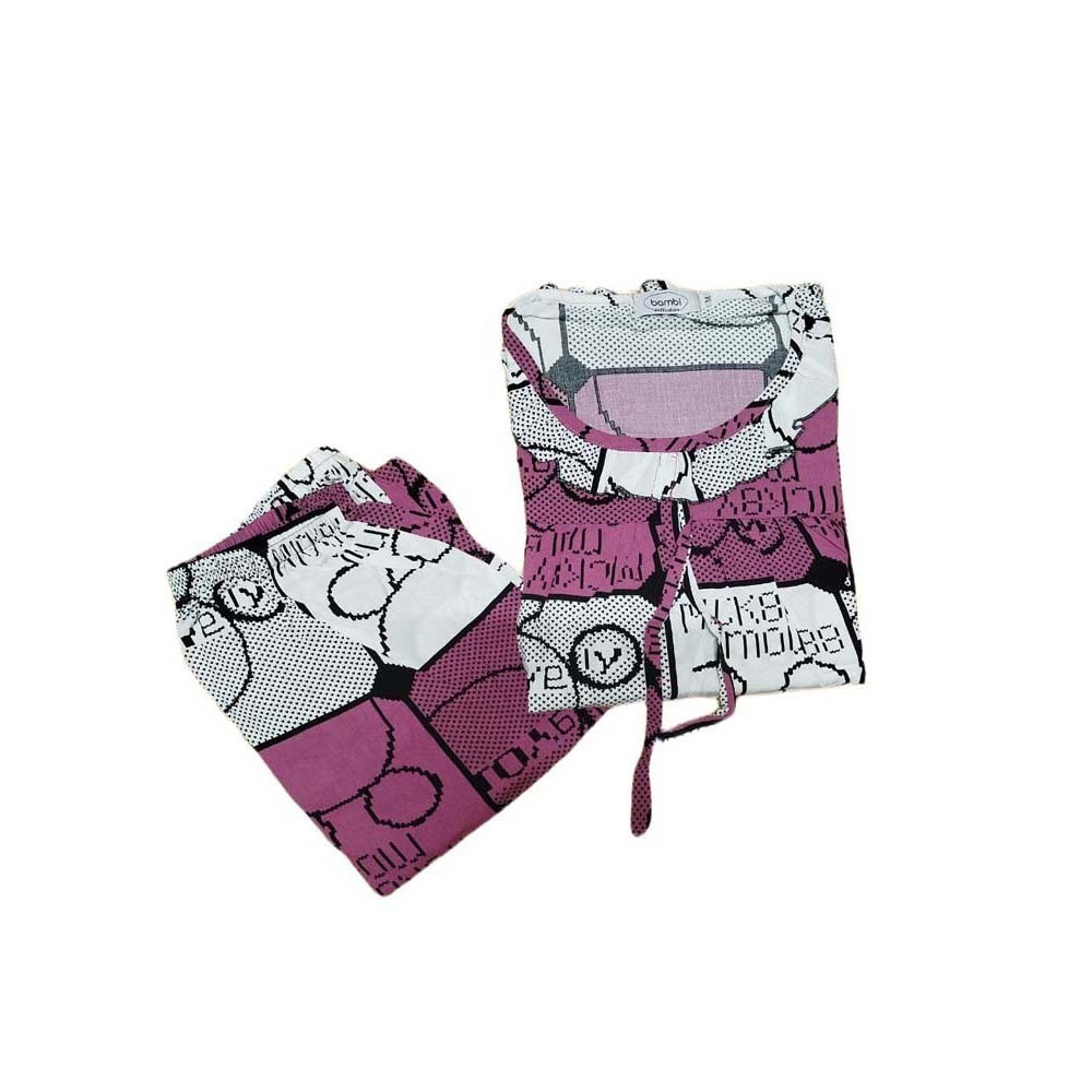 Bambi Women Spant One Set Pink AA0043 XL