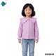 Max & Mia Kid Girl Cotton Puff Long Sleeve Blouse MM9944 Deep Pink S (3/4yrs)