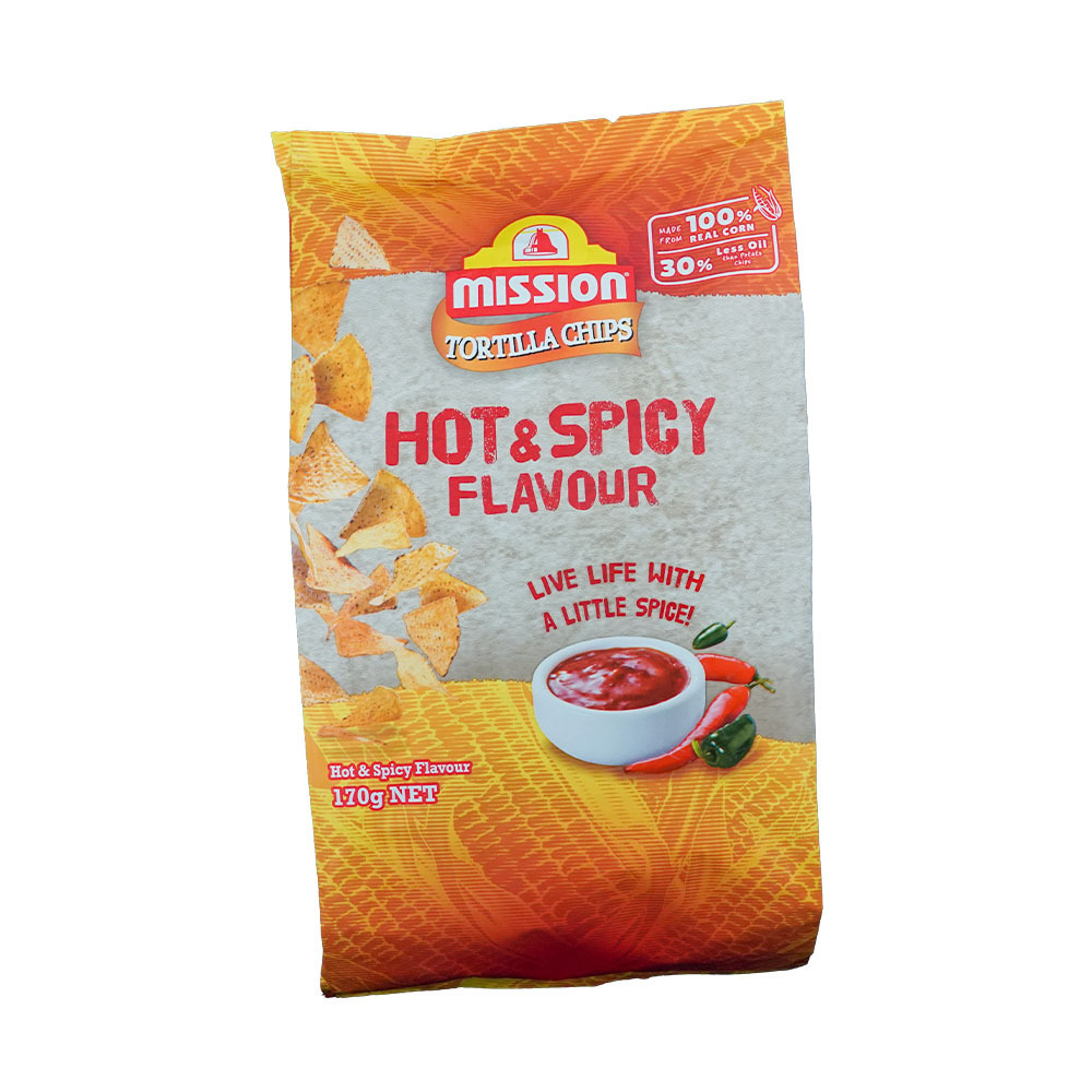 Mission Tortilla Chips Hot & Spicy 170G