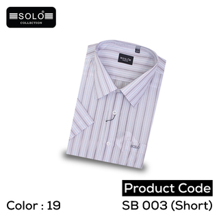 SOLO COLLLECTION SB 003 (Short) Regular Shirt Medium 16