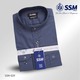 Mandarin Collar Shirt Long Sleeve XL (Blue Slate Gray) SSM-O-P-S-039