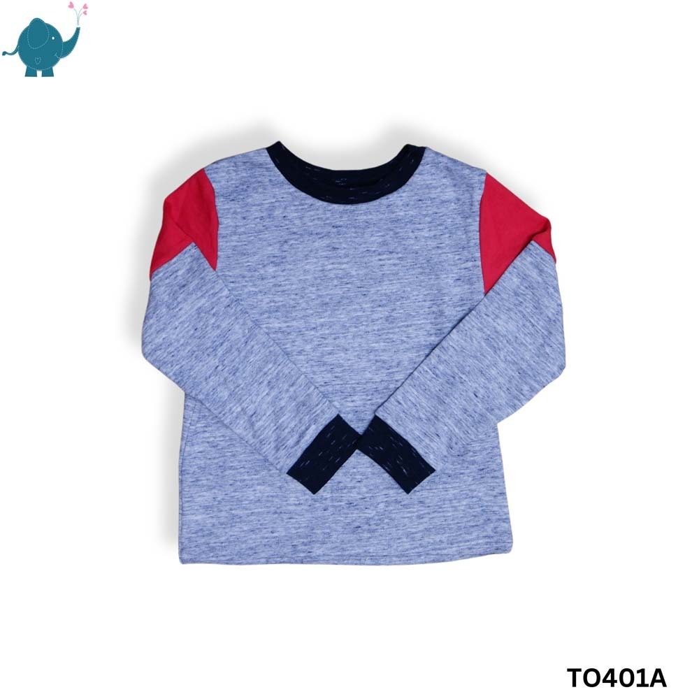 Max & Mia Boy Long-Sleeve Top TO401A-RD XL