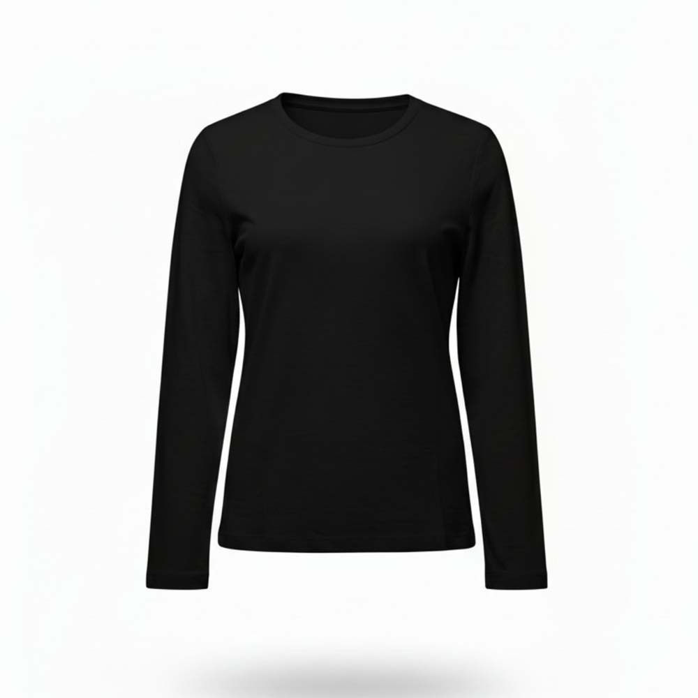 223204101022 Bossini Ladies T-Shirt FW 22 Black ( M )