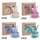 Wheat Straw Dinnerware Set Blue
