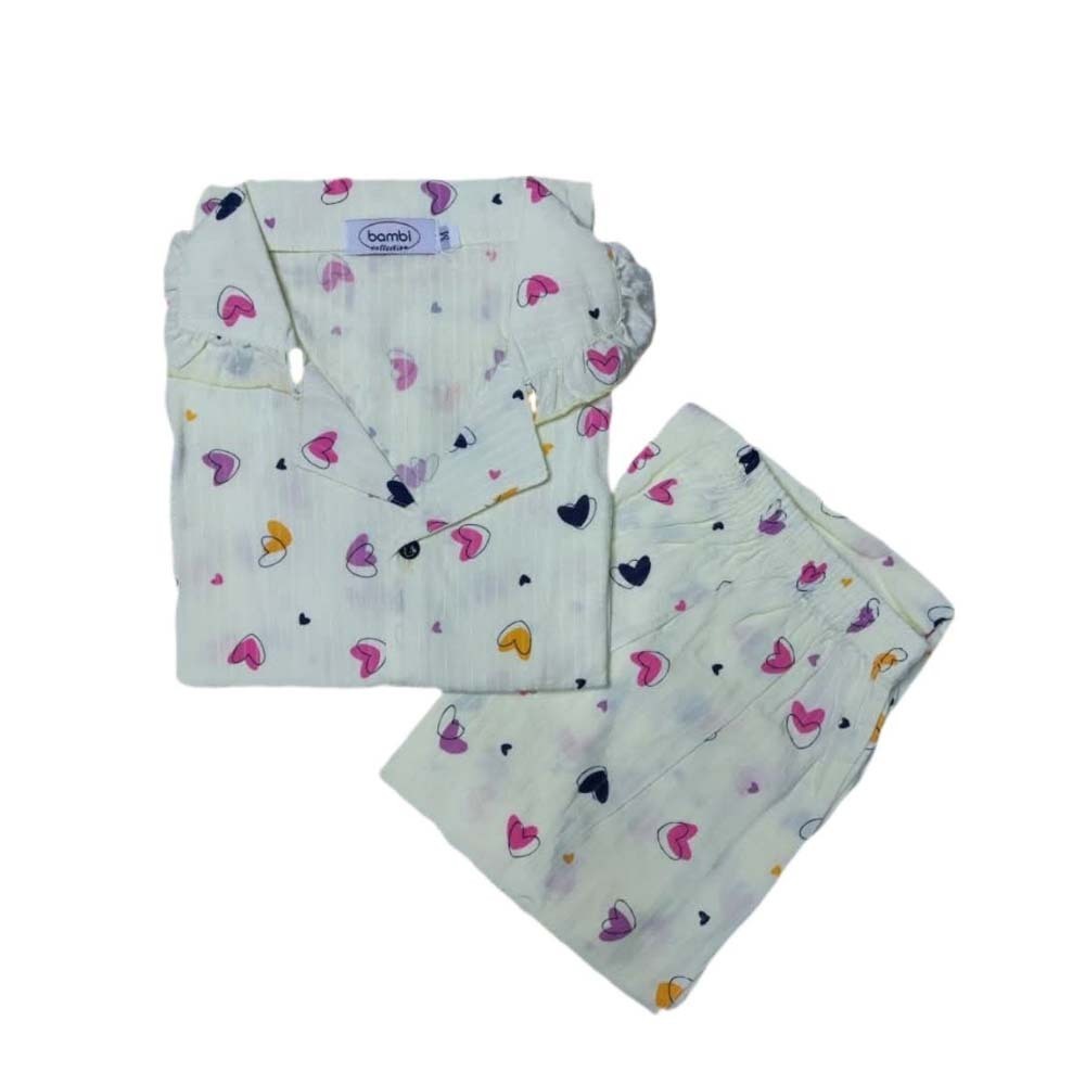 Bambi Womenwear Cotton Oneset L/L Yellow AA0047 XL