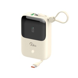 Konfulon J-24 (10000mAh Fast Charging 22.5W Built-in Cable Power Bank) Black