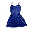 Bambi Lady Silk Night Dress Blue AA0027 Small