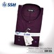 Madarin Collar Shirt Long Sleeve SSM-O-M-L-026 (Midnight Purple) Triple Extra Large