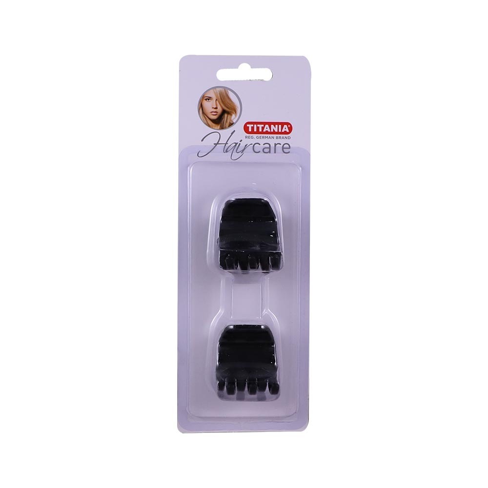 Titania Large Prong Clips 2PCS (No.7937) Black