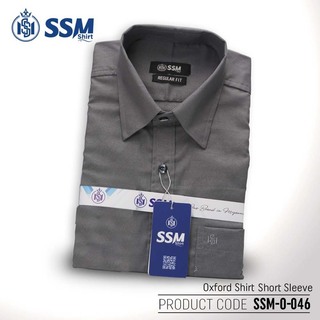Oxford Shirt Short Sleeve Large (Ash Gray) SSM-O-P-S-085