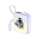 Konfulon A42Q (10000mAh Fast Charging 22.5W Built-in Cable Power Bank) + Lightning Cable Purple