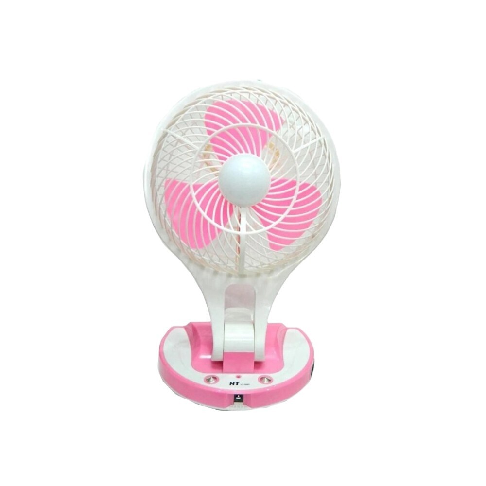 2 in 1 Portable LED & Fan Pink