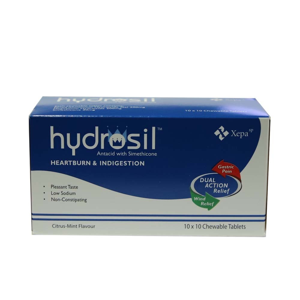 Hydrosil Antacid With Simethicone 10PCSx10