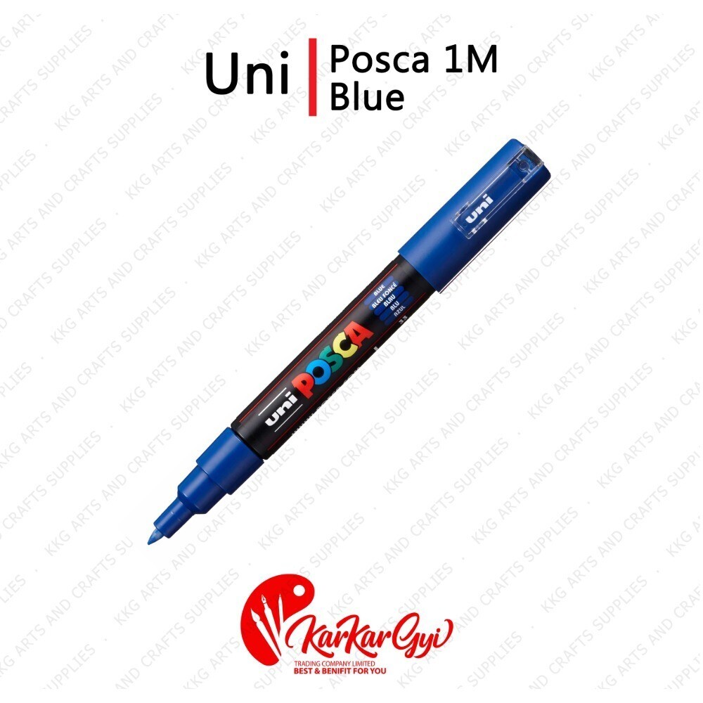 Uni Posca Marker 1M 0.7mm Blue