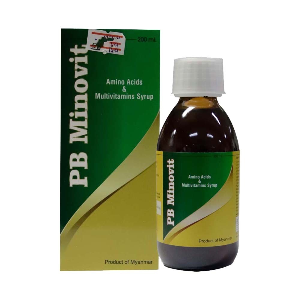 Pb Minovit Amino Acids & Multivamins Syrup 200ML