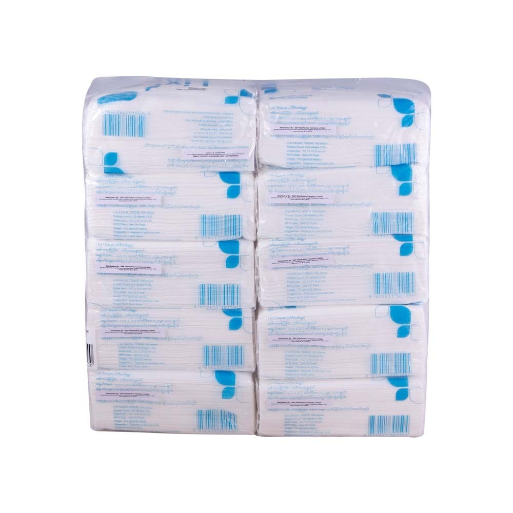 Livi Facial Tissue 2Ply 100Sheets x 10PCS