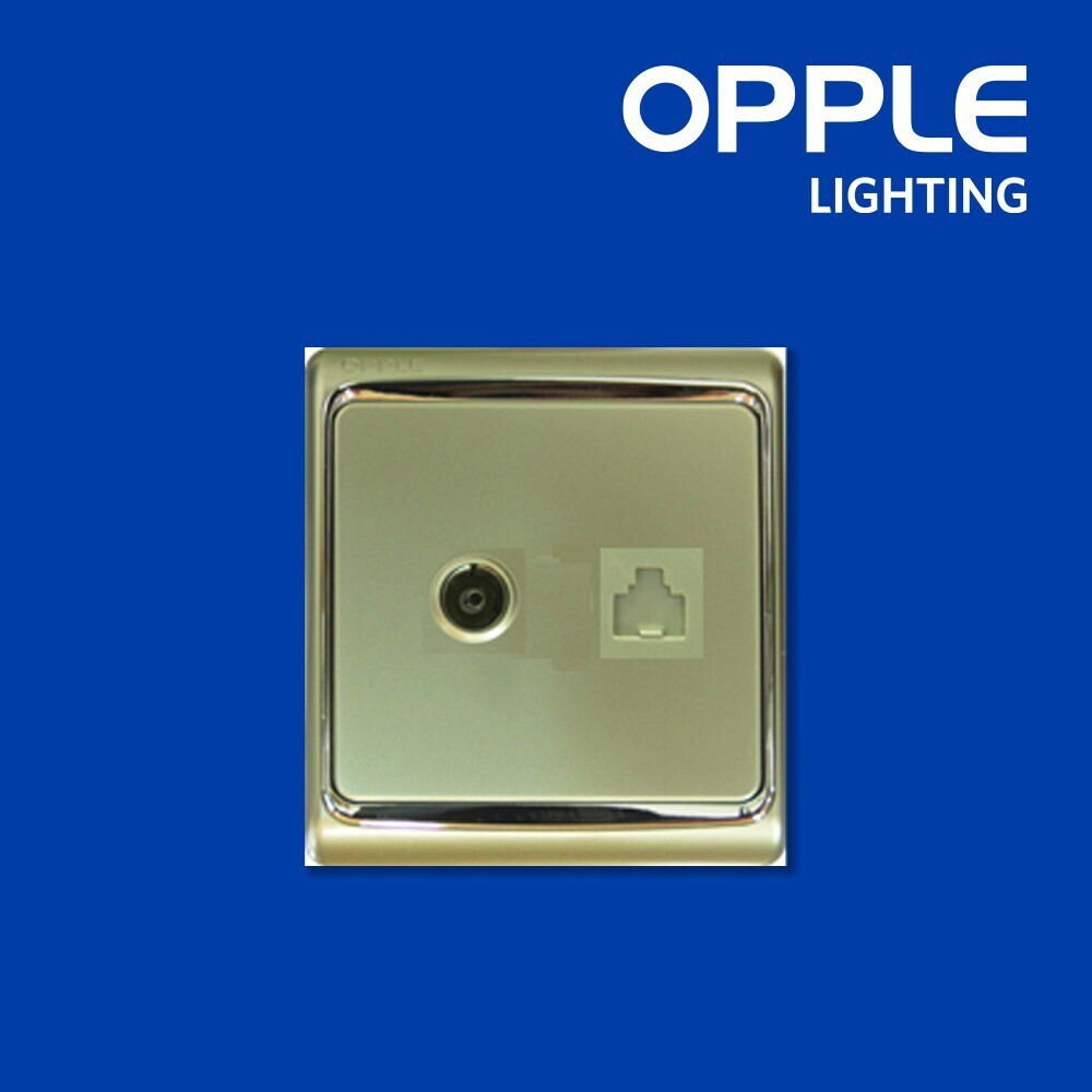 OPPLE OP-E06S6502-J1-tv & computer socket(100Mbps) Switch and Socket (OP-23-129)