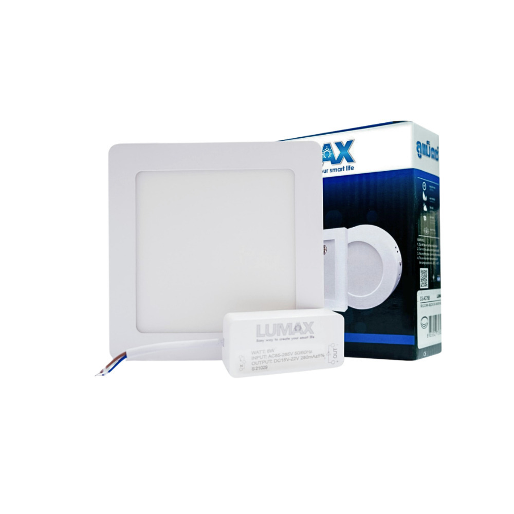 Lumax LED Surface Mounted Panel Light 18W Daylight Square LUX 03-A1365