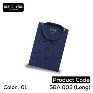 SOLO COLLLECTION SBA 003 (Long) Slim Fit Shirt Extra Large 10