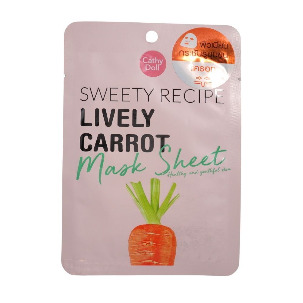 Cathy Doll Sweety Recipe Lively Carrot Face Mask Sheet 25G
