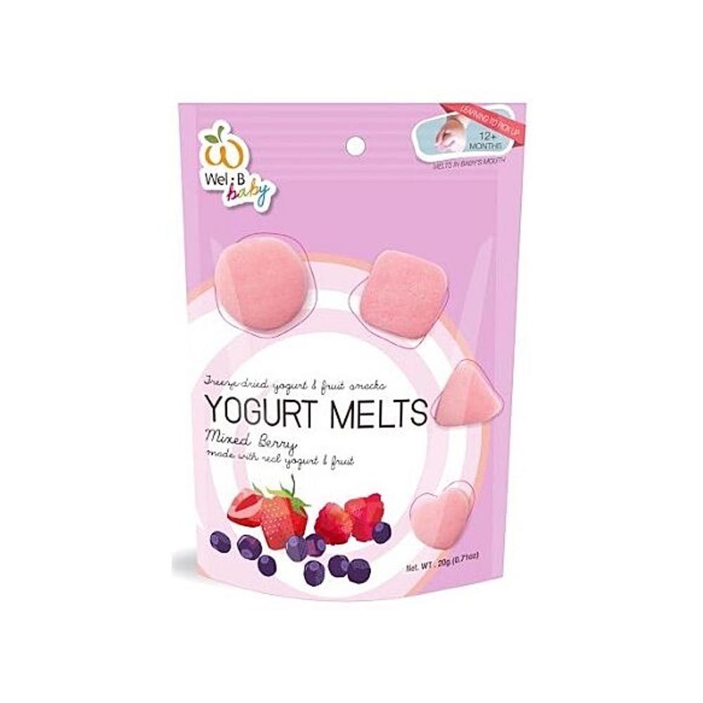 Wel-B Yogurt Melts Mixed Berry 20G (12+ M)