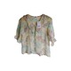 Kudos Floral Chiffon Woman Blouse B-010 XL