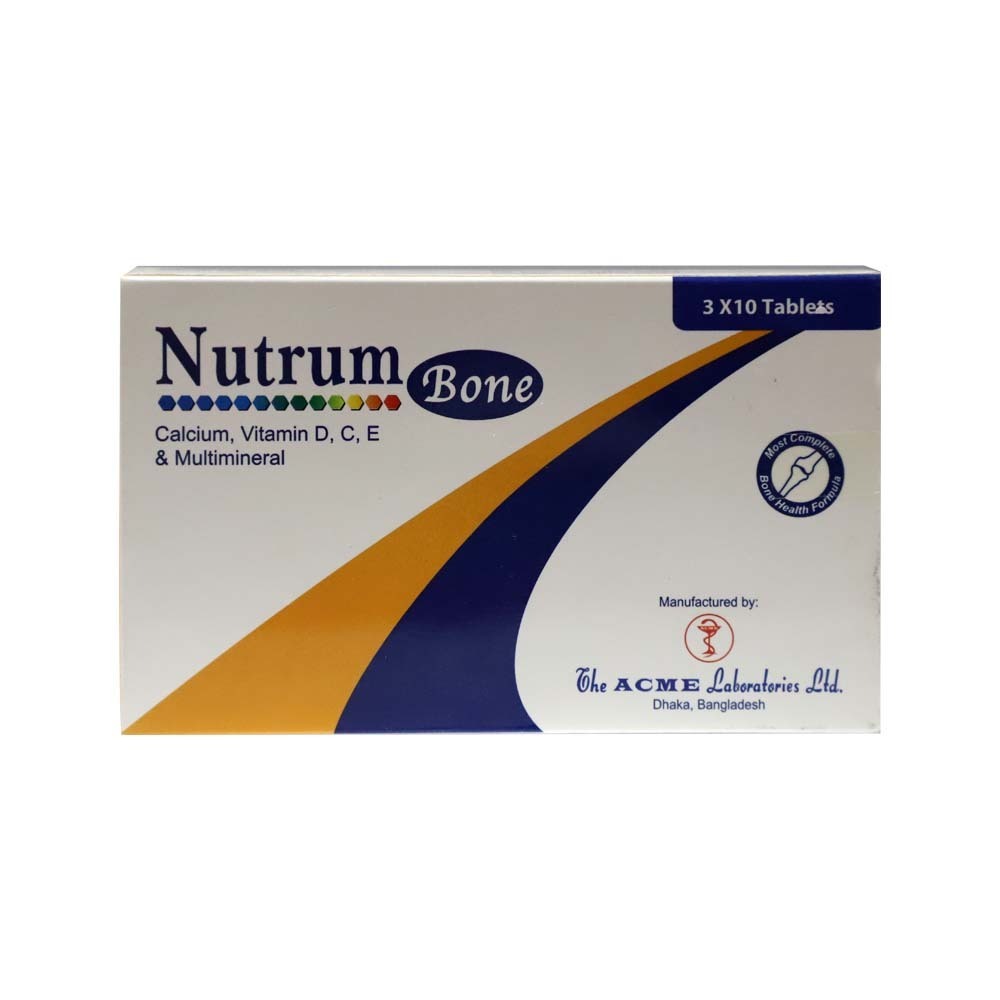 Nutrum Bone Adult Bone Supplement 10PCS x 3