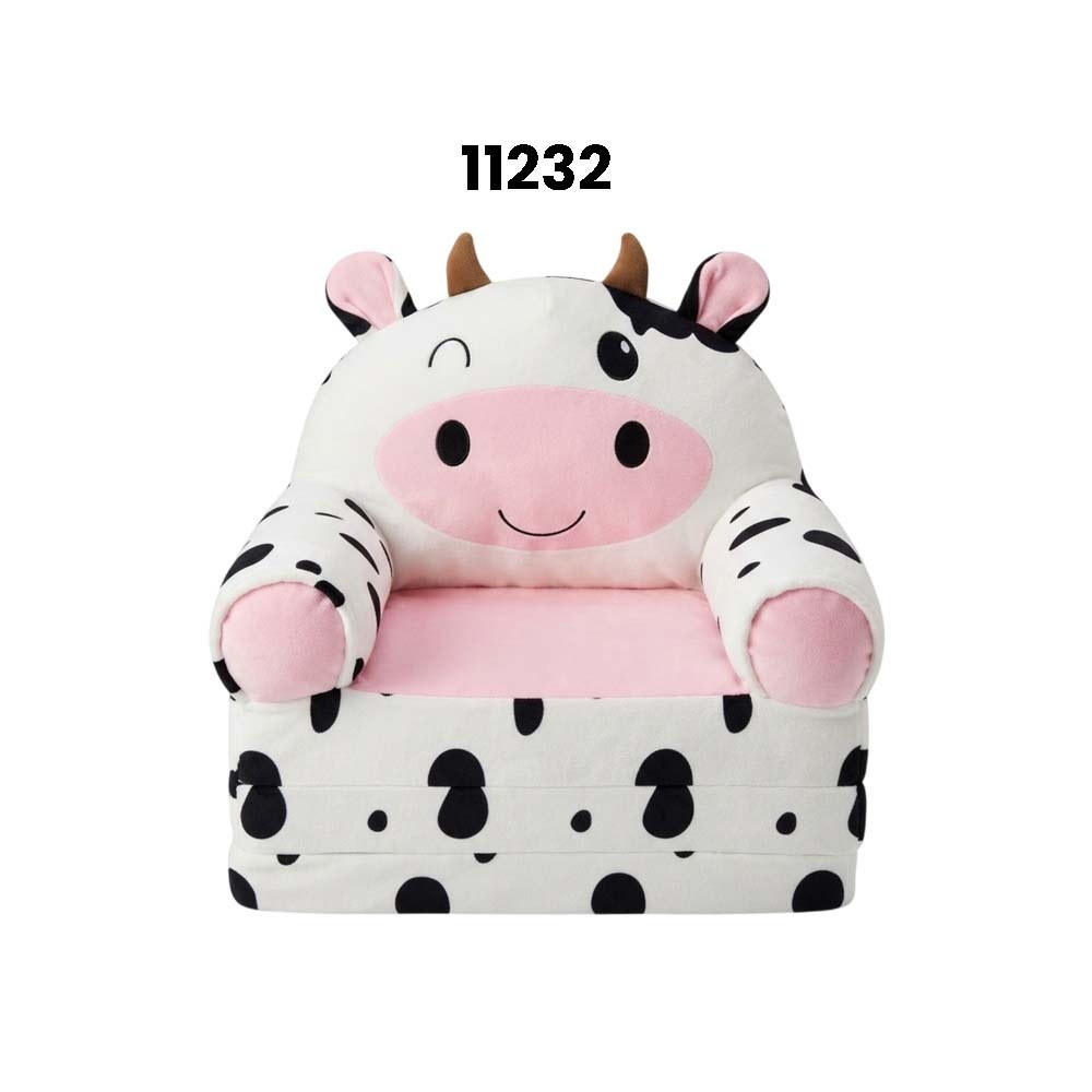 Baby Cele Cute Cow Foldable Kids Plush Sofa Chair 11232
