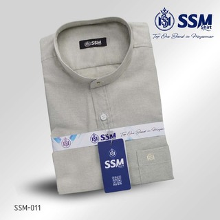 Madarin Collar Shirt Short Sleeve Over (True Black) SSM-O-P-S-028