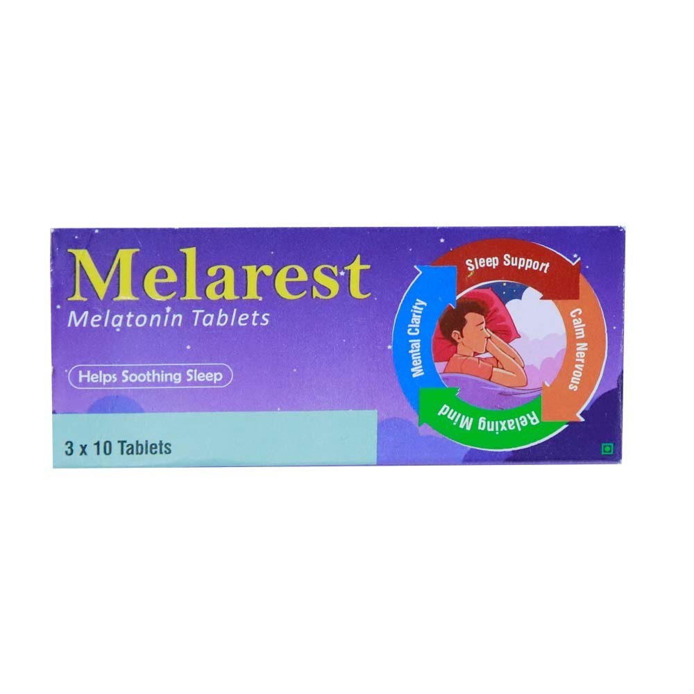 Melarest Melatonin 3MG Tablets 10PCS x 3
