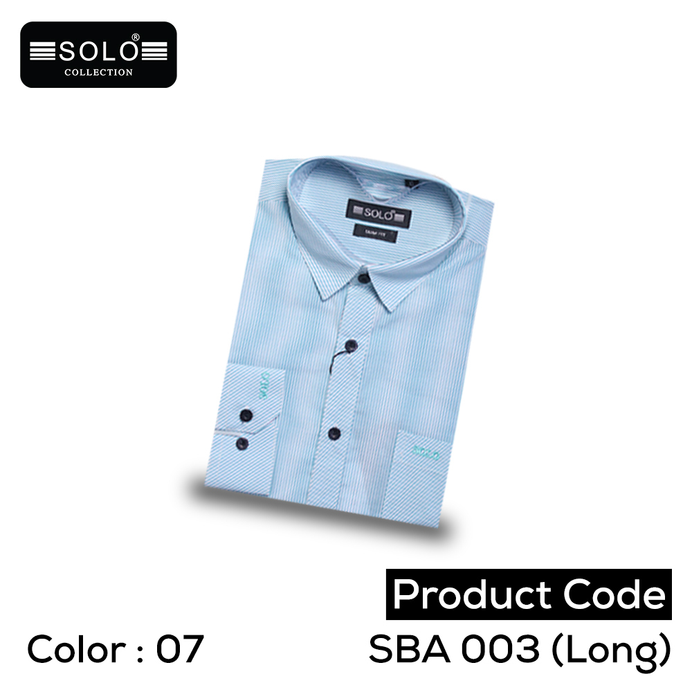 SOLO COLLLECTION SBA 003 (Long) Slim Fit Shirt Medium 07