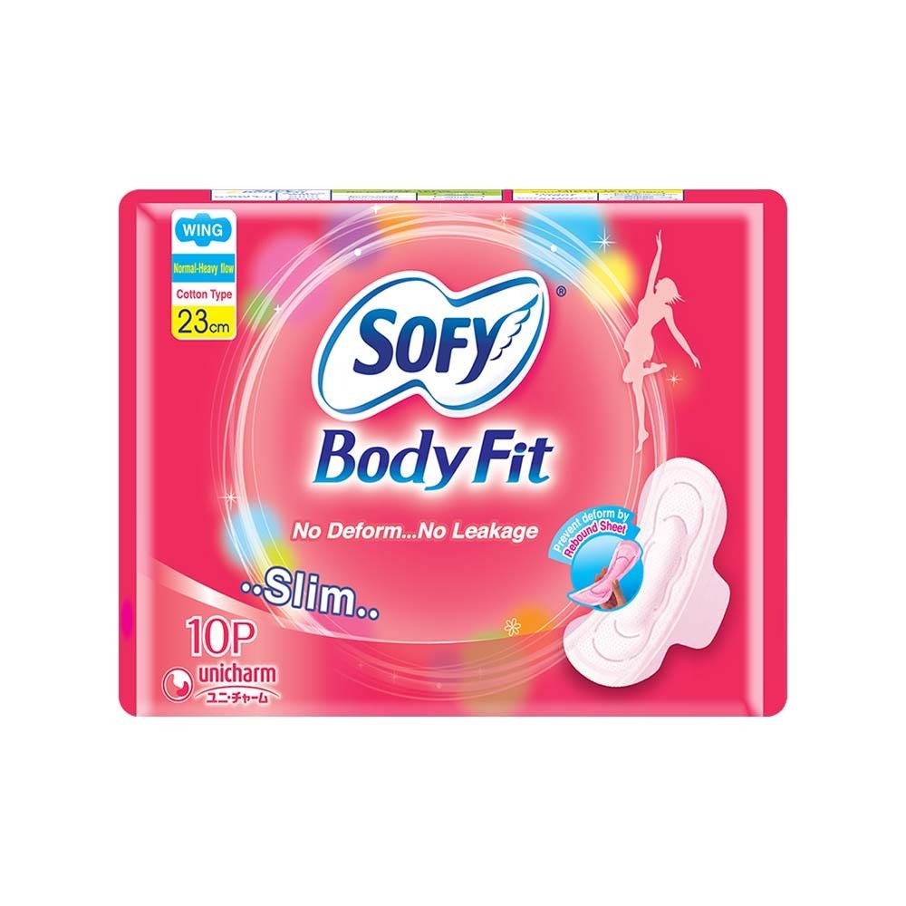 Sofy Body Fit Slim Wing Day Sanitary Napkin Pads 23cm 10PCS