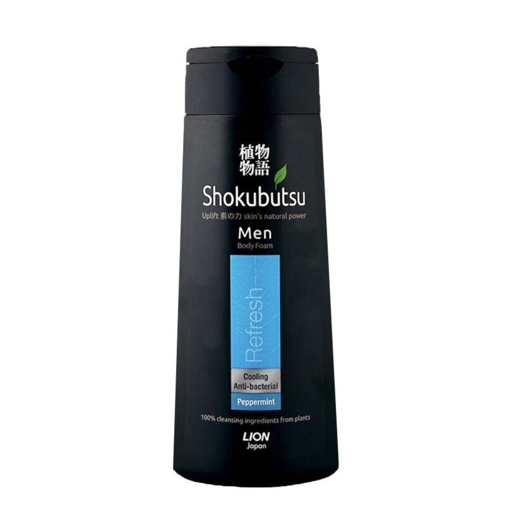 Shokubutsu Men Refresh Cooling Body Shower Foam 200ML (Peppermint)