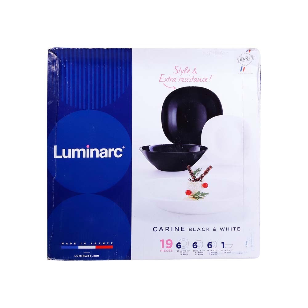 Luminarc Carine Black&White Dinner Set 19PCS N1491
