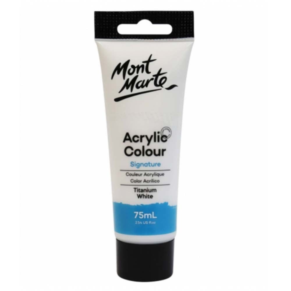 Mont Marte Studio Acrylic Paint 75ML - Titanium White